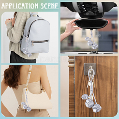 Подвесные украшения из искусственной кожи в виде плетеного шара&nbsp;AJEW-WH20054-143A