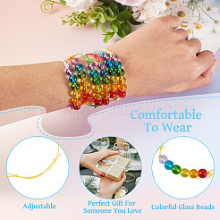 6шт. браслеты из стеклянных бусин&nbsp;BJEW-TAC0038