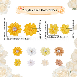 80 Stück 8 Stile handgefertigtes Kostümzubehör aus Polyester&nbsp;DIY-WR0004-28