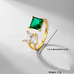 Женское серебряное кольцо с цветным цирконием IF0840