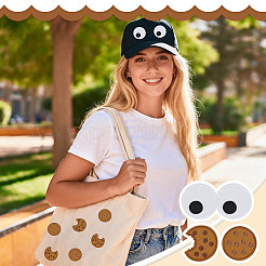 40 parche de tela bordado de poliéster con diseño de galletas de chocolate de 3 estilos.&nbsp;PATC-OC0001-05