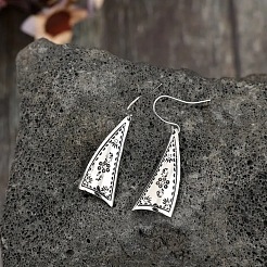 Треугольные серьги-подвески из сплава FS-WG41F15-01