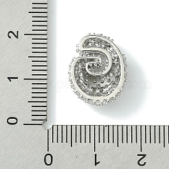 Подвески из латуни с покрытием из прозрачного кубического циркония&nbsp;KK-S378-01P-G