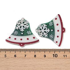 Подвески из непрозрачного акрила с принтом на рождественскую тематику&nbsp;OACR-B037-01