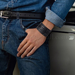 Плетеные браслеты искусственная кожа шнур BJEW-WH0014-075B