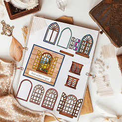 Углеродистая сталь разрезает трафареты DIY-WH0309-1982