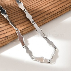 Браслеты из нержавеющей стали 304 с костяными звеньями для мужчин и женщин BJEW-D042-30P