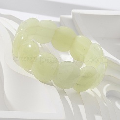 Bracelets extensibles en perles de verre faites à la main pour hommes et femmes&nbsp;BJEW-G738-01A-12