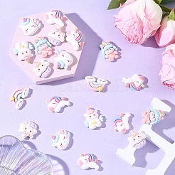 Кабошоны из непрозрачной смолы&nbsp;CRES-YW0002-72