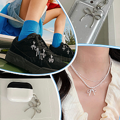 24 шт. 12 стильных пластиковых украшений для обуви из искусственного жемчуга ABS&nbsp;HJEW-PH02281