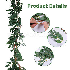 Пластиковый искусственный эвкалиптовый ротанг DIY-WH0671-123