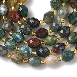 Природного индийского агата бисер нитей G-F809-A08-01B