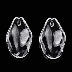 透明なガラスの花びらビーズ  桃の花  透明  19.5x12.5x5.5mm  穴：1.2mm  約980~1000個/セット&nbsp;GLAA-N001-21