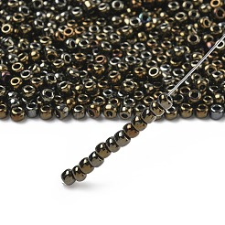 トーホー 6/0ラウンドビーズ  日本製シードビーズ  （メタリックアイリスブラウン83)個  4mm  穴：1.5mm  約840個/50g&nbsp;SEED-XTR06-0083