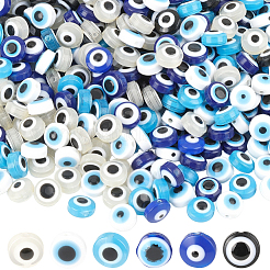 600шт 6 цвета бусины из смолы RESI-PA0001-06