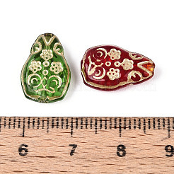 Стеклянные бусины в виде птиц GLAA-T025-41M