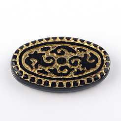 Овальные обшивки акриловые бусины PACR-Q102-63B