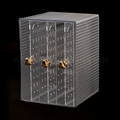 Прямоугольная прозрачная пластиковая коробка для сережек&nbsp;ODIS-O002-01B