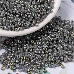 MIYUKIラウンドロカイユビーズ  日本製シードビーズ  （rr4557) vitrailマット  8/0  3mm  穴：1mm  約422~455個/10g&nbsp;X-SEED-G008-RR4557