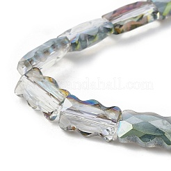 Стеклянные бусины с гальваническим покрытием &nbsp;EGLA-L045-F-HP01