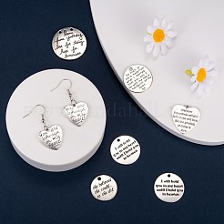 36шт 6 стиля тибетского стиля резные слова подвески из сплава FIND-LS0001-38AS