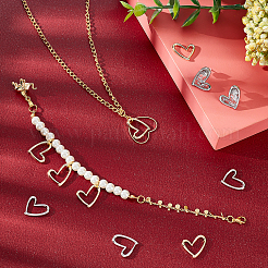 40 шт. 2-цветные соединительные кольца из сплава с покрытием стойки&nbsp;FIND-CA0004-53