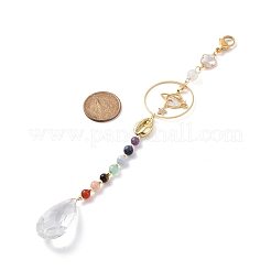 Стеклянная каплевидная люстра HJEW-JM00854