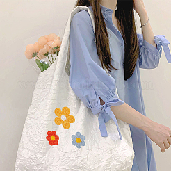 60 шт. 12 стильные цветочные формы двухцветные вязаные крючком аппликации DIY-FG0004-05