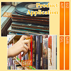 4шт. 4-х стилистический акриловый разделитель для книг AJEW-BC0008-27A