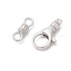 Латунный микро pave прозрачный кубический цирконий лобстер KK-Z137-17P