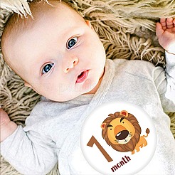Новорожденные ежемесячные вехи наклейки DIY-H127-B07