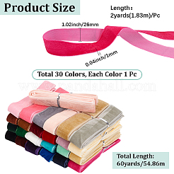 30 ruban de velours&nbsp;OCOR-WH20015-22B