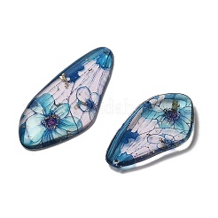 4 шт. подвески в виде крыльев бабочки из прозрачной эпоксидной смолы&nbsp;RESI-C057-07A