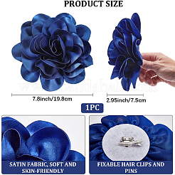 Цветочные броши из полиэстера&nbsp;JEWB-WH20008-04D