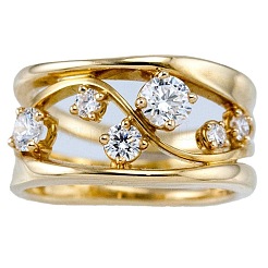 Кольца из сплава и хрустальных страз&nbsp;FS-WG8CE30-01