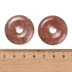 Natürliche Erdbeer-Quarz-Anhänger&nbsp;G-F831-A11