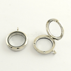 Сплав фоторамка жить памяти с плавающей медальон кулоны X-PALLOY-Q301-01