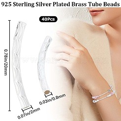 Бисера латунной трубки KK-CN0002-17