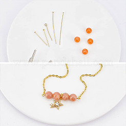 144 шт. 6 шт. латунных штифта с шарообразной головкой KK-BC0007-28