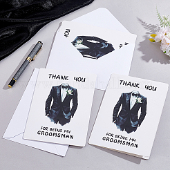 12 Stück Papier-Dankeskarte zur Hochzeit&nbsp;AJEW-GA0010-04