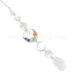 Натуральные кварцевые кристаллы и стеклянные подвесные ловцы солнца&nbsp;HJEW-JM04489-01