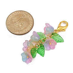 Подвесные украшения из прозрачного стекла HJEW-JM04147