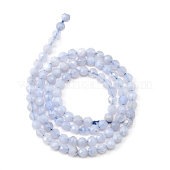 Натуральный голубой кружевной агат бисер нитей G-Z074-A01-02