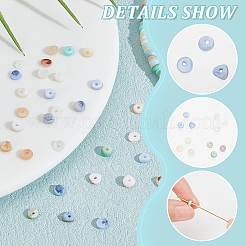 2 нитка 4 цвета натуральные ракушечные бусины нитки BSHE-NB0001-27