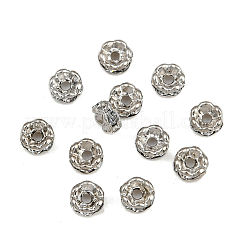 Латунные хрустальные бусины-разделители из цветка RB-D302-P