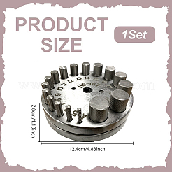 Ensemble de fraises à disque rondes en acier à haute teneur en carbone&nbsp;TOOL-WH0039-65