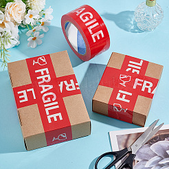 OPP предупреждающая упаковочная лента в рулонах&nbsp;AJEW-WH0060-25