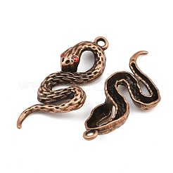 Große Anhänger aus burgunderroter Legierung mit Strassen&nbsp;AL-CBA2376-32R