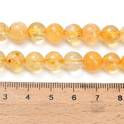 Природный желтый кварц нитей бисера&nbsp;G-F820-K04-8mm