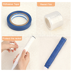 3 rouleau de film de base de colle à main en plastique de style raquette 3&nbsp;AJEW-GA0003-96B